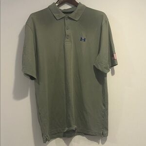 Under Armour Men's Olive/grey Polo Shirt